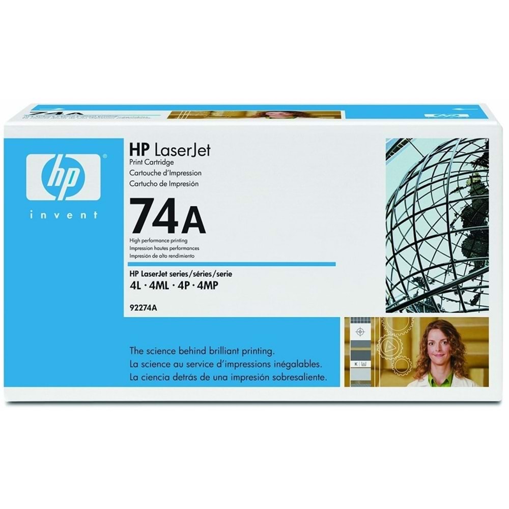 HP 92274A 74A 4L/4ML/4P/4MP/4L PRO LASER TONER ORJİNAL 3.350 SYF