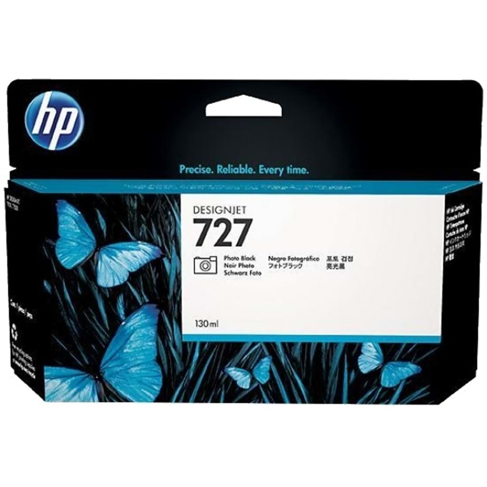 HP B3P23A 727 T920/T1500/T1530/T2500 130ML PHOTO BLACK KARTUŞ ORJİNAL