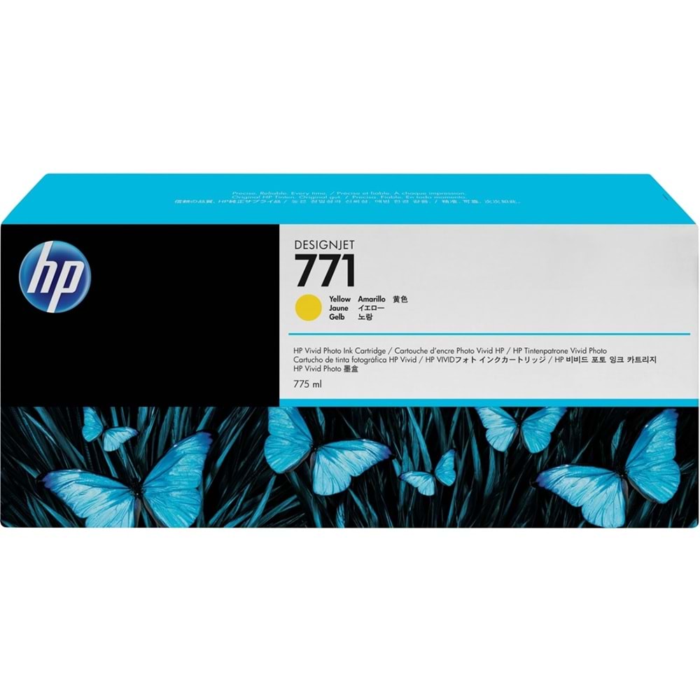 HP B6Y10A (771C) Z6200/6600/6800 SARI 775 ML KARTUŞ ORJİNAL