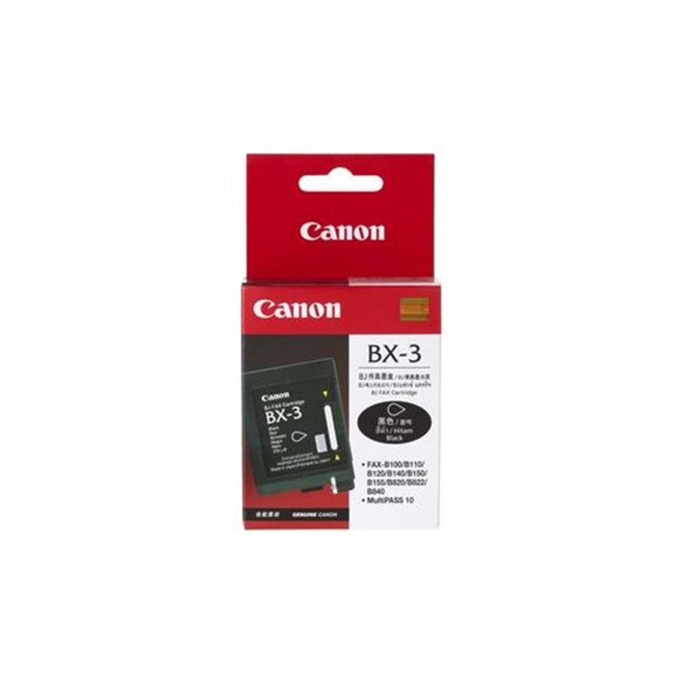 CANON BX-3 B100/110/120/140/155/840 SİYAH KARTUŞ ORJİNAL 200 SYF