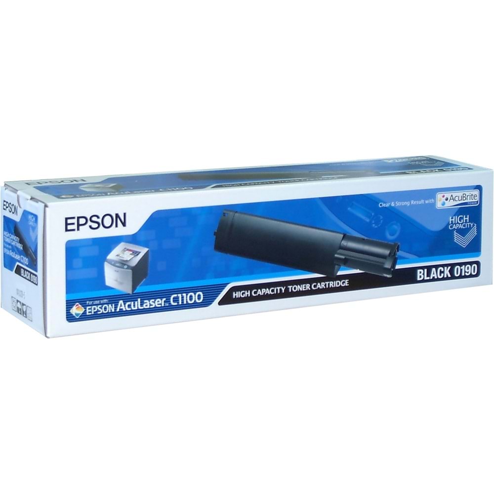 EPSON C13S050190 ACULASER C1100 SİYAH TONER ORJİNAL 4.000 SAYFA