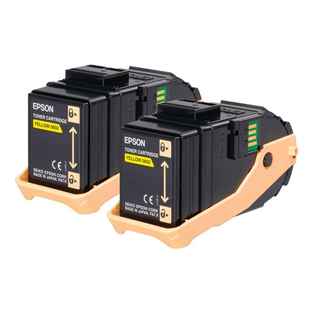 EPSON C13S050606 C9300 SARI TONER ORJİNAL 2Lİ PAKET 7.500 X 2 SAYFA