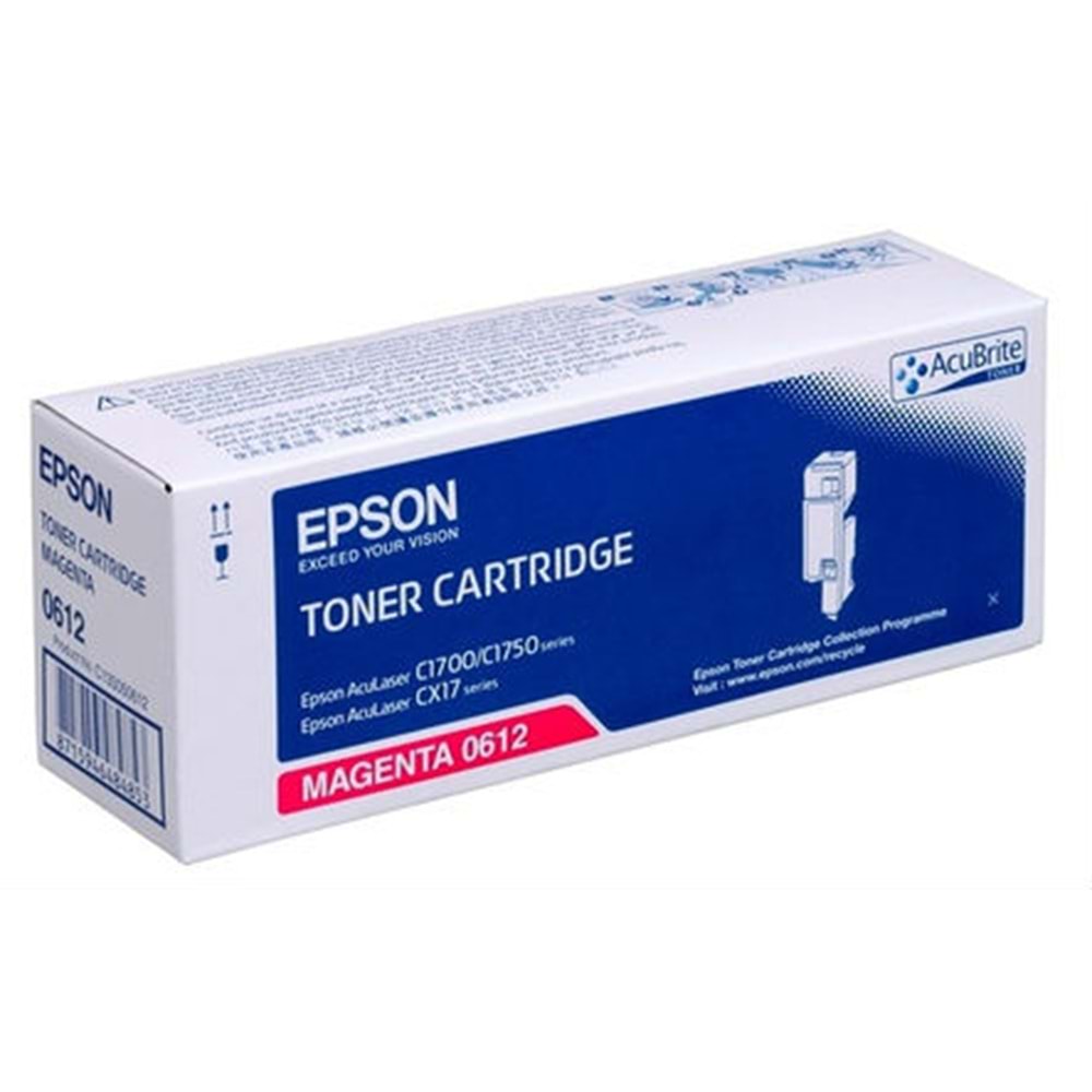 EPSON C13S050612 CX17/C1700/1750 KIRMIZI TONER ORJİNAL 1.400 SAYFA