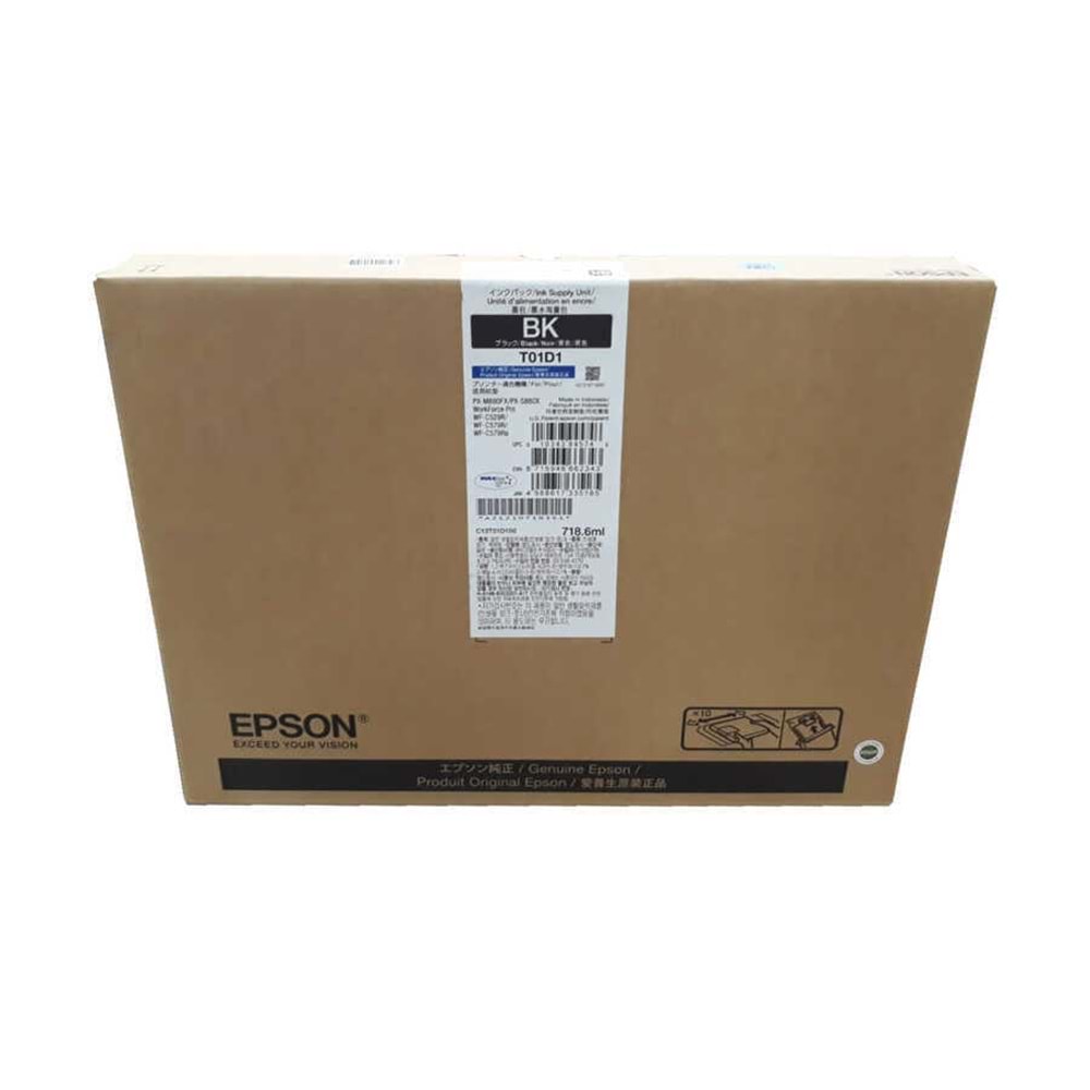 Epson C13T01D100/C529R/C579R Siyah Orjinal Kartuş 50.000 Sayfa