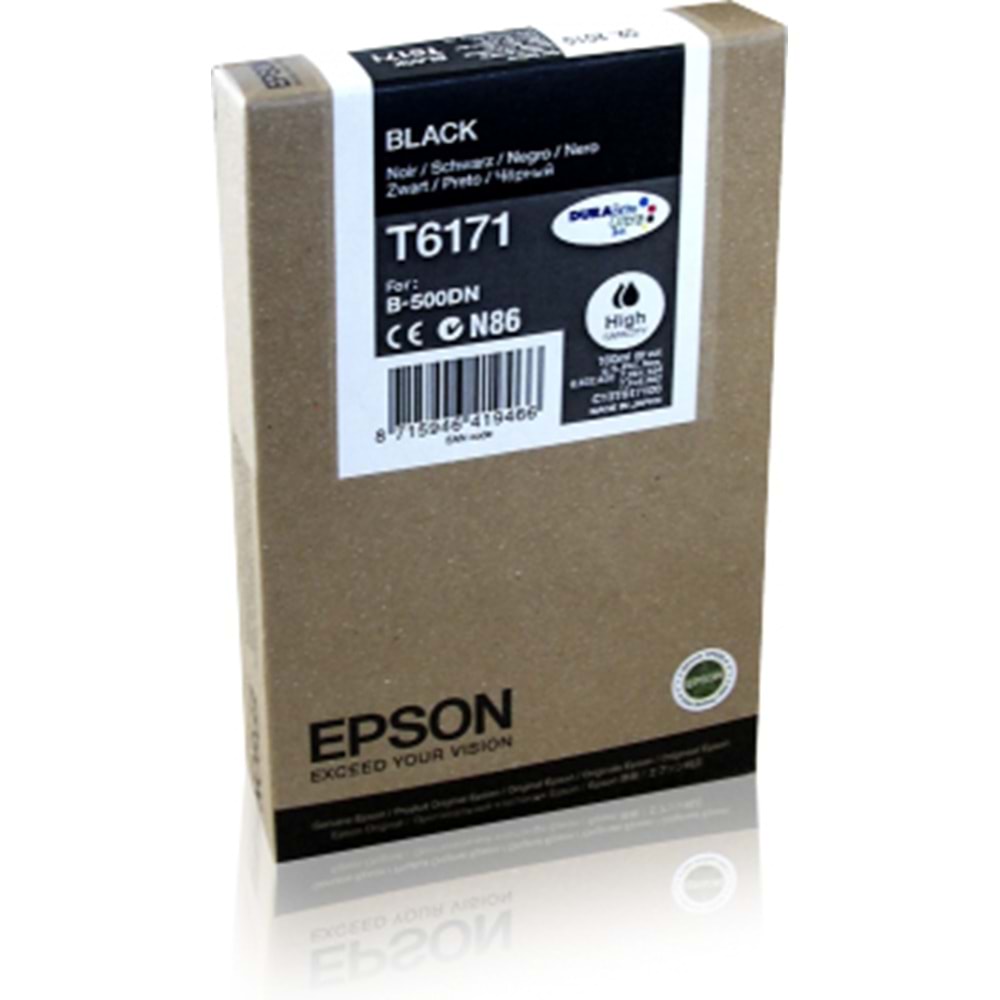 EPSON C13T617100 B500/510DN SİYAH KARTUŞ ORJİNAL 4.000 SAYFA