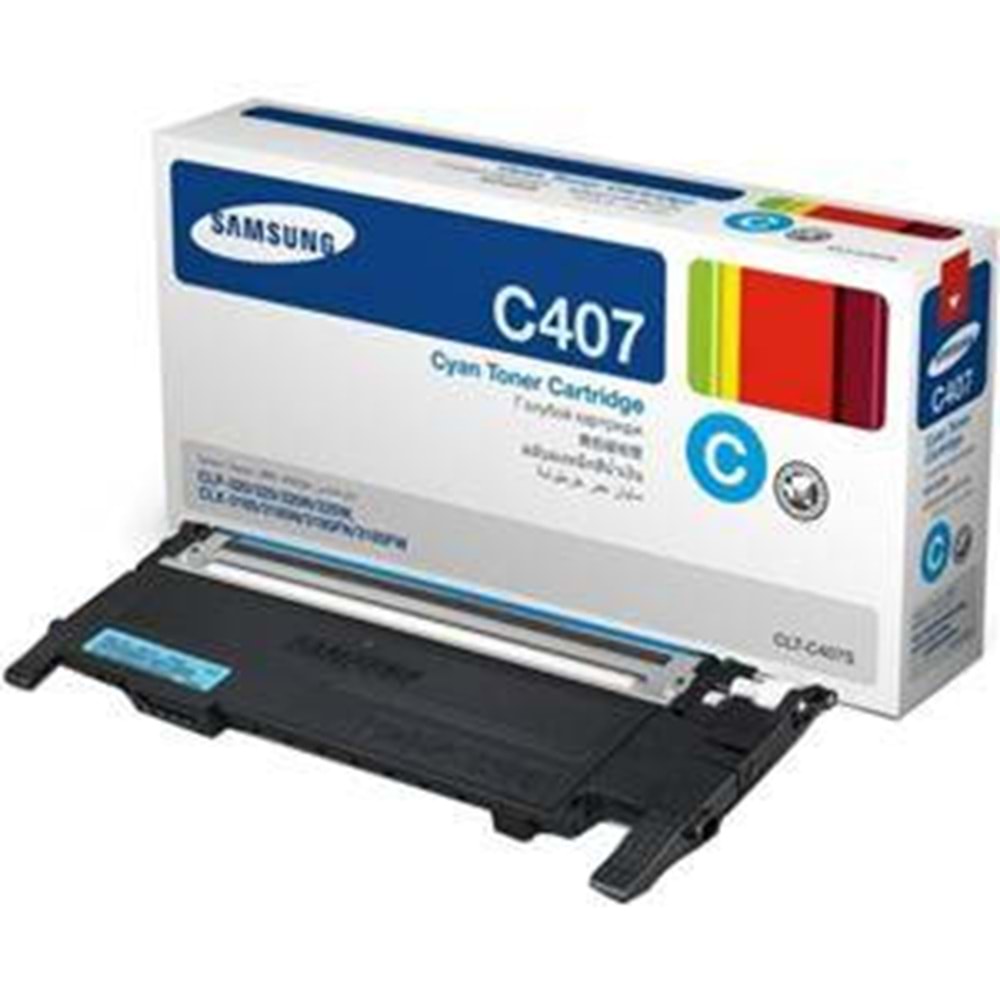 SAMSUNG CLT-C407S CLP-325/320/3185 MAVİ TONER ORJİNAL 1.000 SAYFA SU001A
