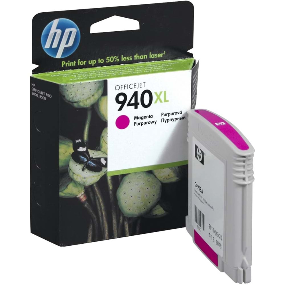 HP C4908AE (940XL) 8000/8500/8500A KIRMIZI KARTUŞ ORJ 1.400 SAYFA