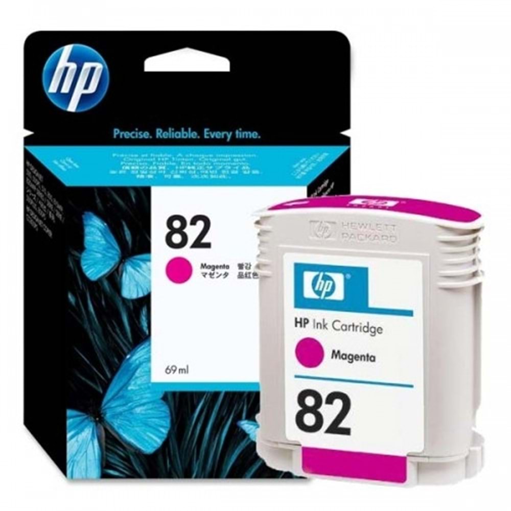 HP C4912A (82) 500/510/800/820 KIRMIZI KARTUŞ ORJİNAL 69 ML