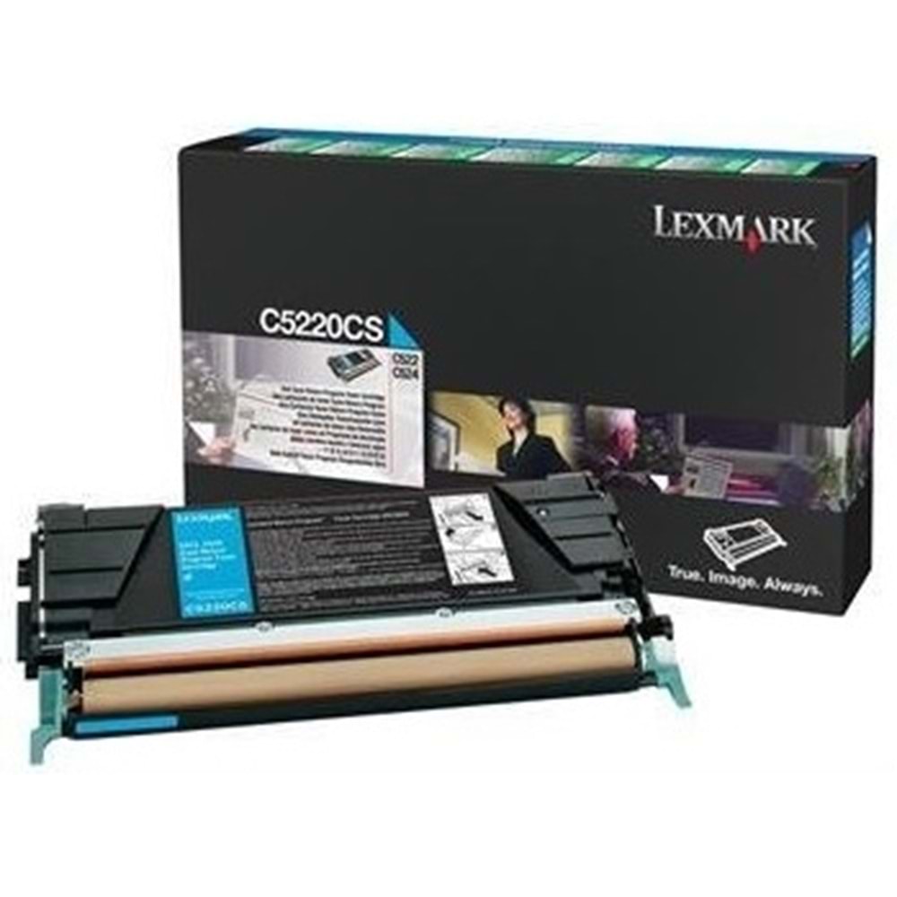 LEXMARK C5220CS C522/524/530/532/534 MAVİ TONER ORJİNAL 3.000 SAYFA