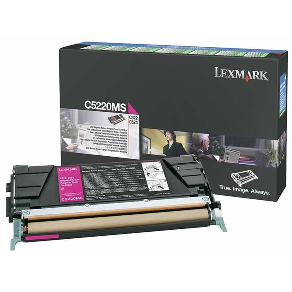 LEXMARK C5220MS C522/524/530/532/534 KIRMIZI TONER ORJİNAL 3.000 SAYFA