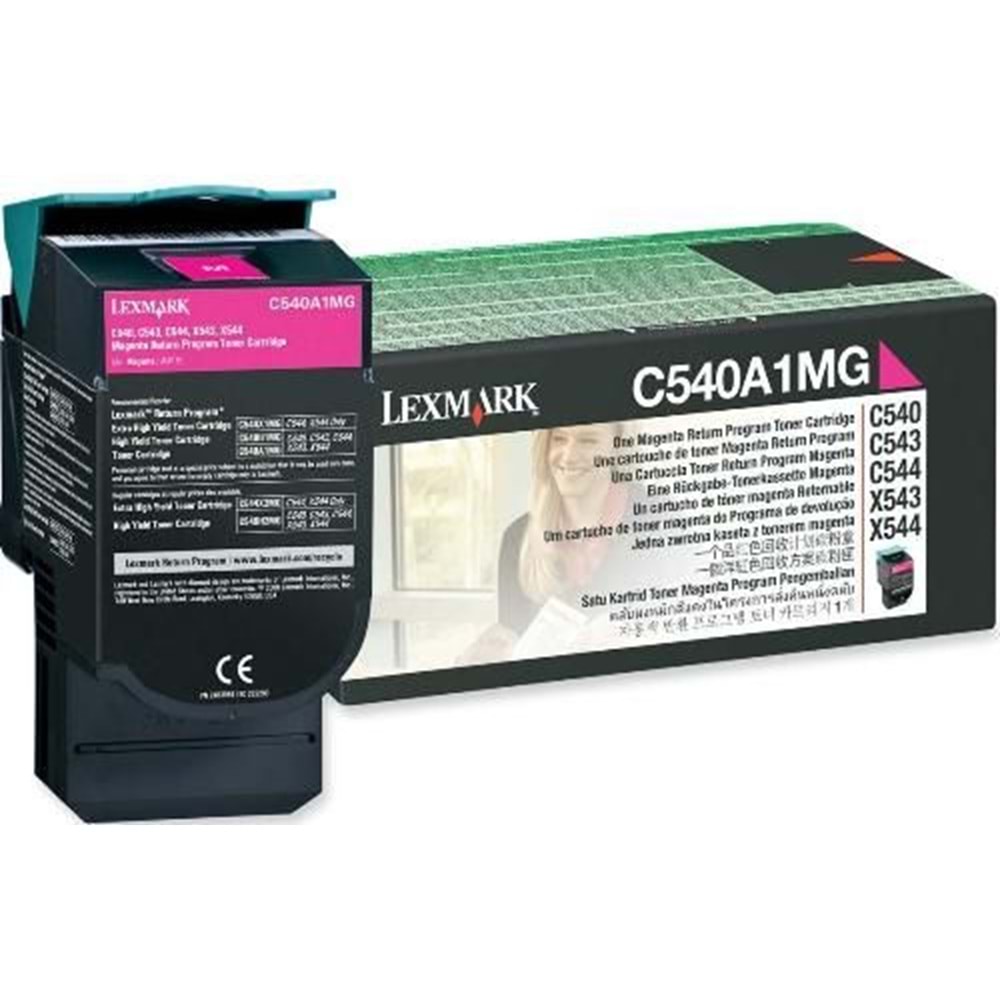 LEXMARK C540A1MG C-X 540/543/544/546 KIRMIZI TONER ORJİNAL 1.000 SAYFA
