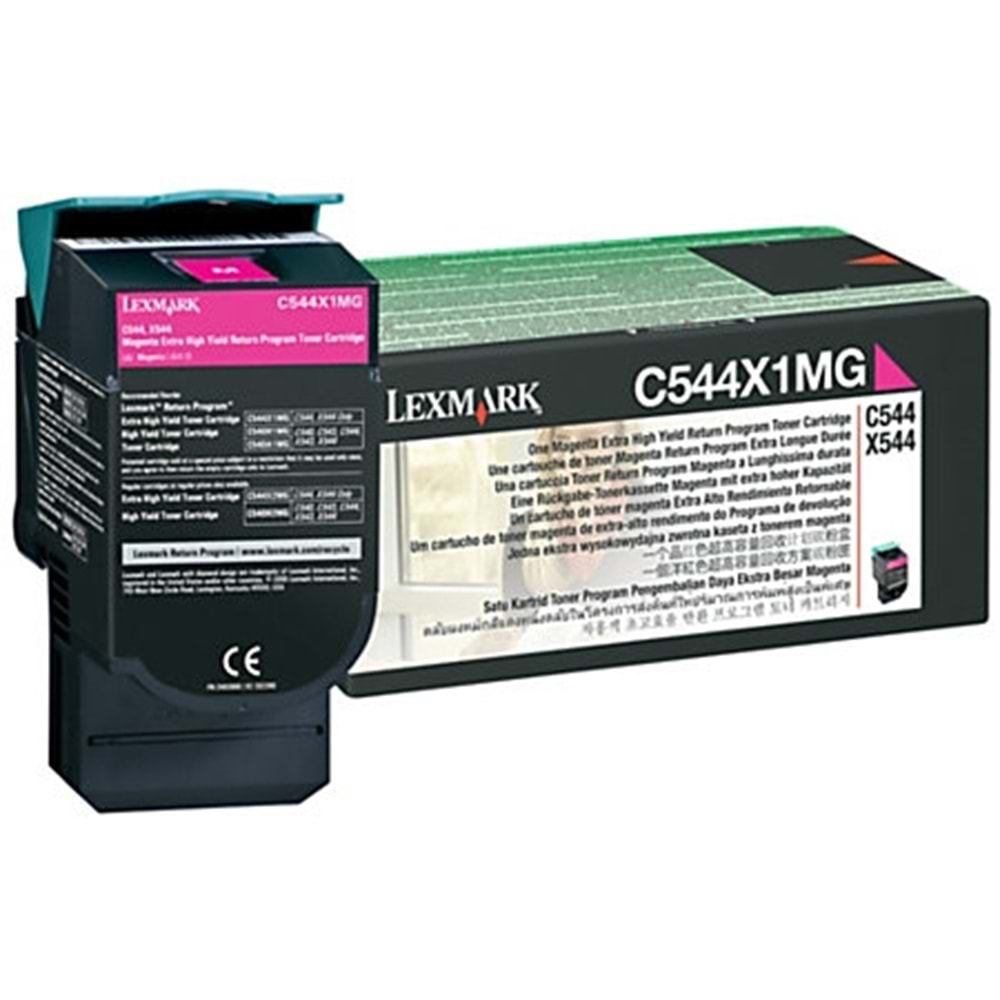 LEXMARK C544X1MG C-X 544/546/548 KIRMIZI TONER ORJİNAL 4.000 SAYFA