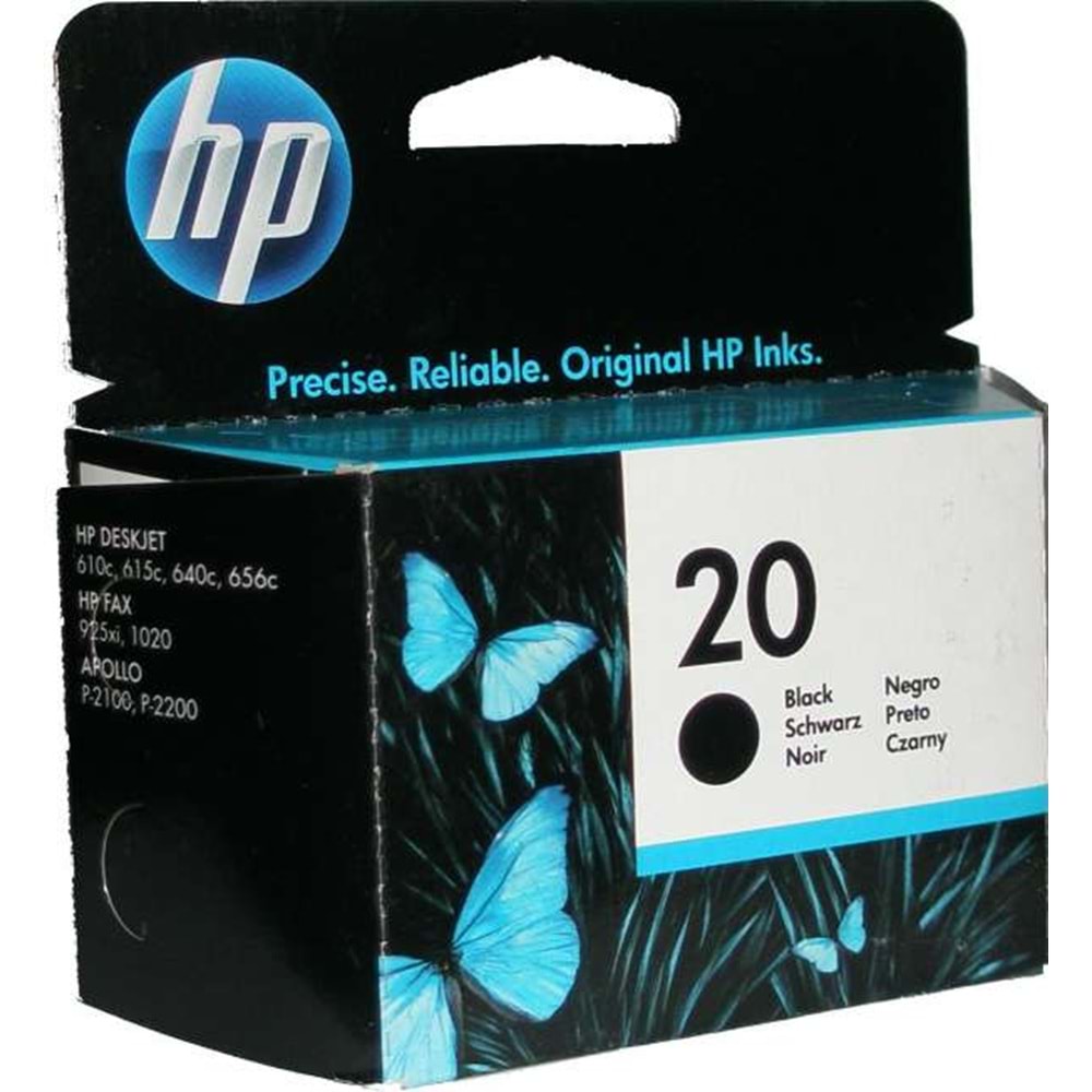 HP (20) C6614D 610C/612C/630C/632C/640C/642C SİYAH KARTUŞ ORJ 455 SYF
