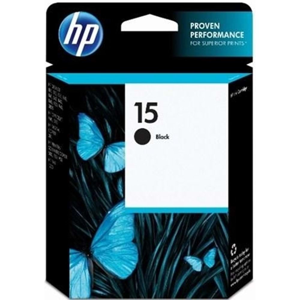 HP C6615D (15) 815/V30/V40/500/720/750 SİYAH KARTUŞ ORJİNAL 500 SAYFA