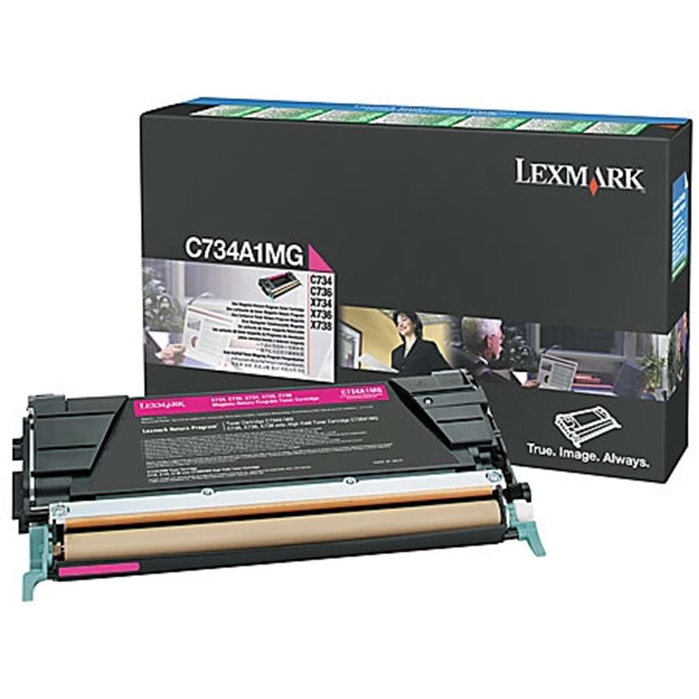 LEXMARK C734A1MG C734/736 X734/736/738 KIRMIZI TONER ORJİNAL 6.000 SAYFA