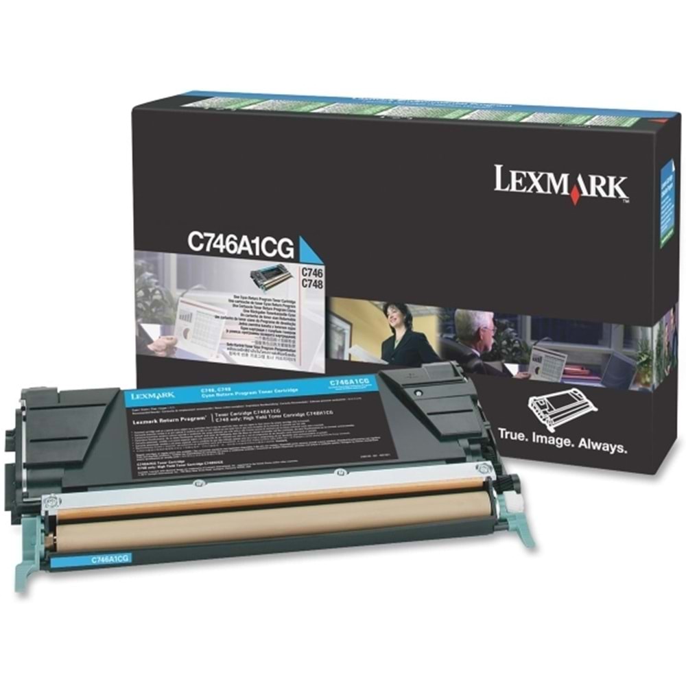 LEXMARK C746A1CG C746/C748 MAVİ TONER ORJİNAL 7.000 SAYFA