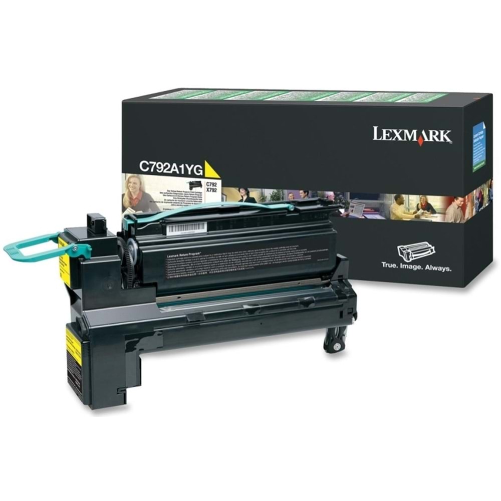 LEXMARK C792A1YG C792/X792 SARI TONER ORJİNAL 6.000 SAYFA