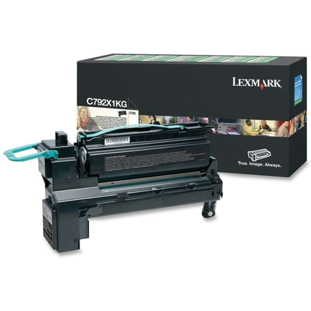 LEXMARK C792X1KG C792 SİYAH TONER TONER ORJİNAL 20.000 SAYFA