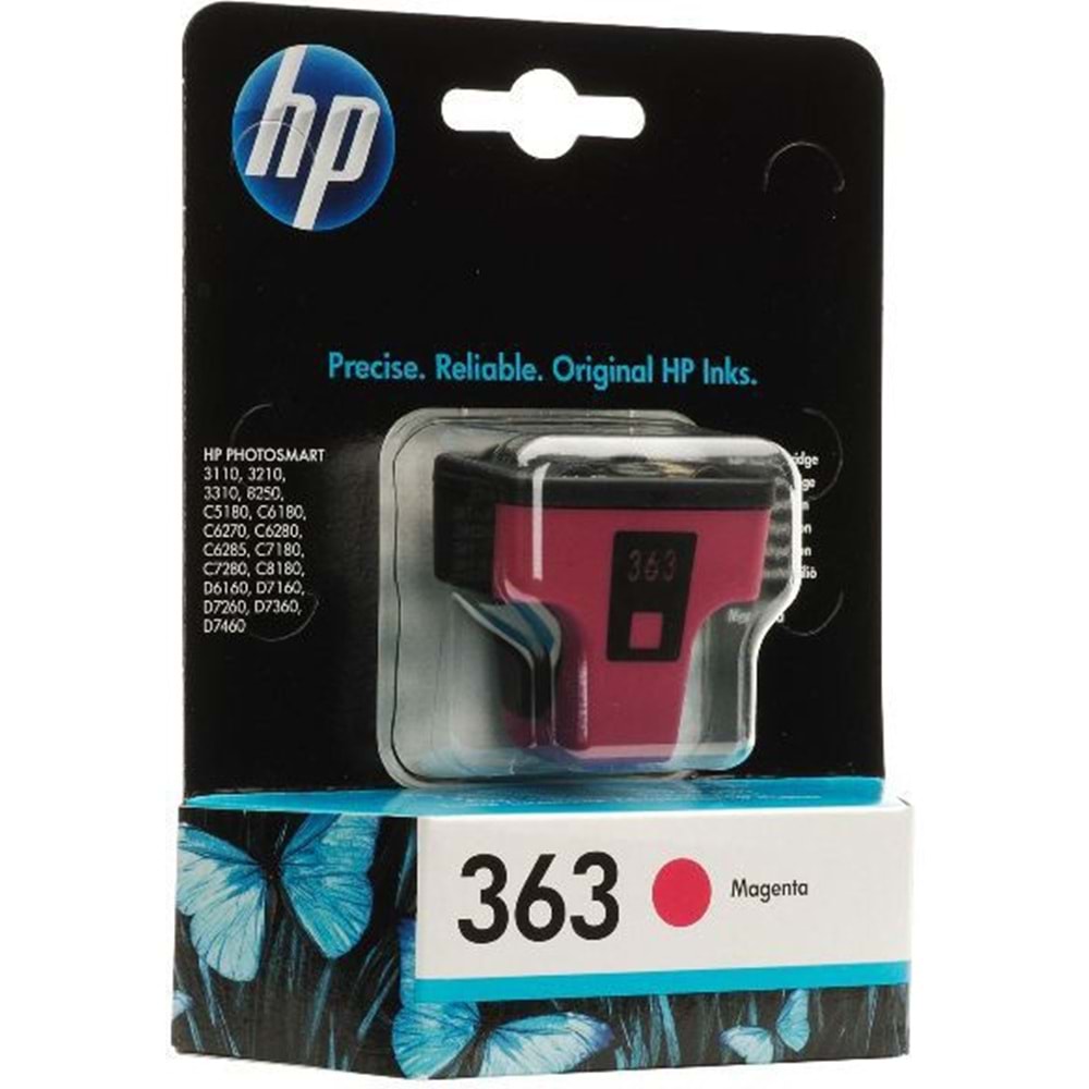 HP C8772EE (363) C6180/6280/7180/7280 KIRMIZI KARTUŞ ORJ 370 SYF