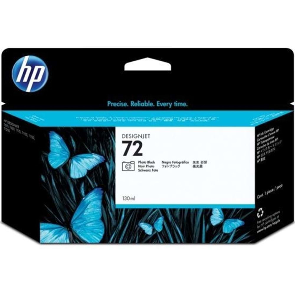 HP C9370A (72) T1100/1120/1200/1300 PHOTO SİYAH KARTUŞ ORJİNAL 130 ML