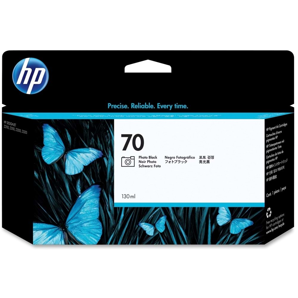 HP C9449A (70) Z2100/3100/3200/5200 FOTO SİYAH KARTUŞ ORJ 130 ML.