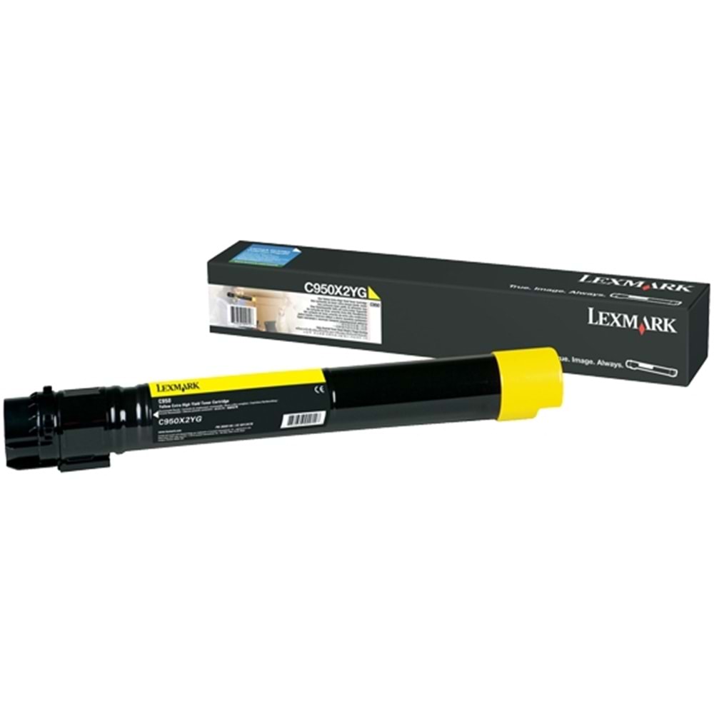 LEXMARK C950X2YG C950de SARI TONER ORJİNAL 22.000 SAYFA