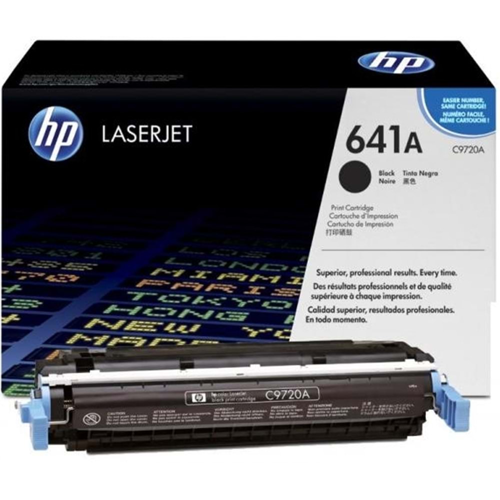 HP C9720A 641A 4600/4650 SİYAH ORJİNAL TONER 9.000 SAYFA