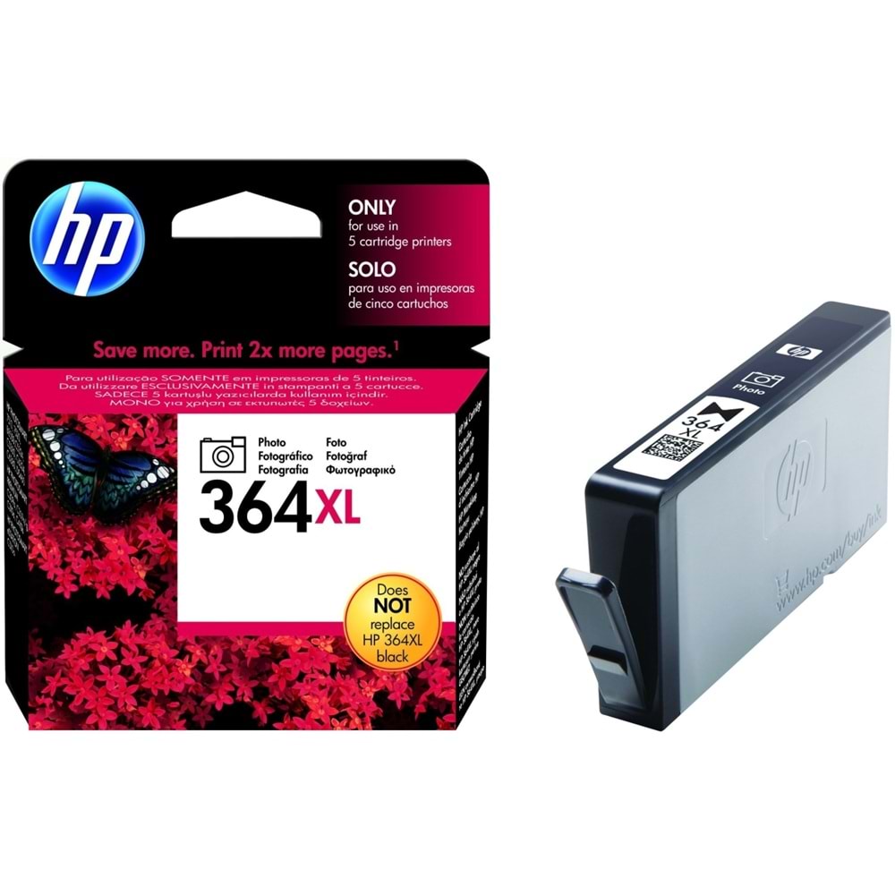 HP CB322EE (364XL) B8550/C5380 FOTO SİYAH KARTUŞ ORJİNAL 290 SYF