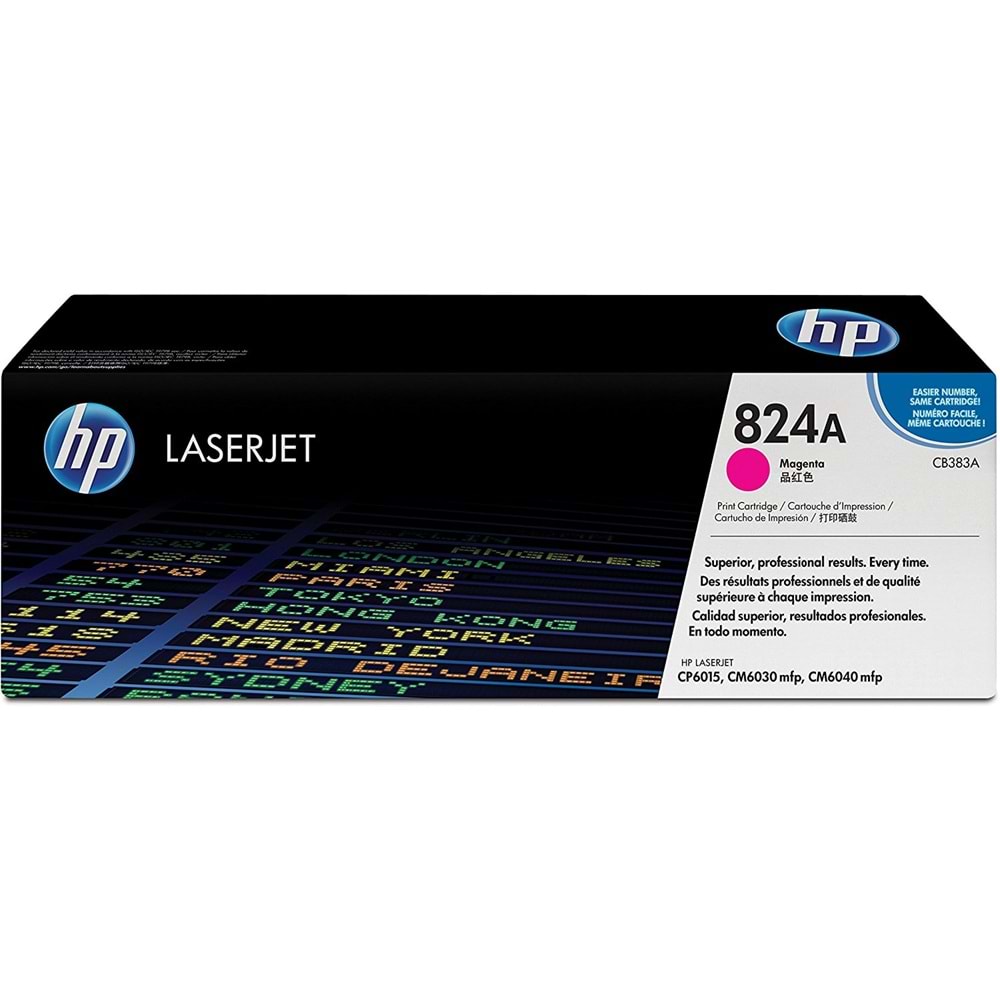 HP CB383A (824A) CP6015/CM6030/6040 KIRMIZI TONER ORJİNAL 21.000 SAYFA