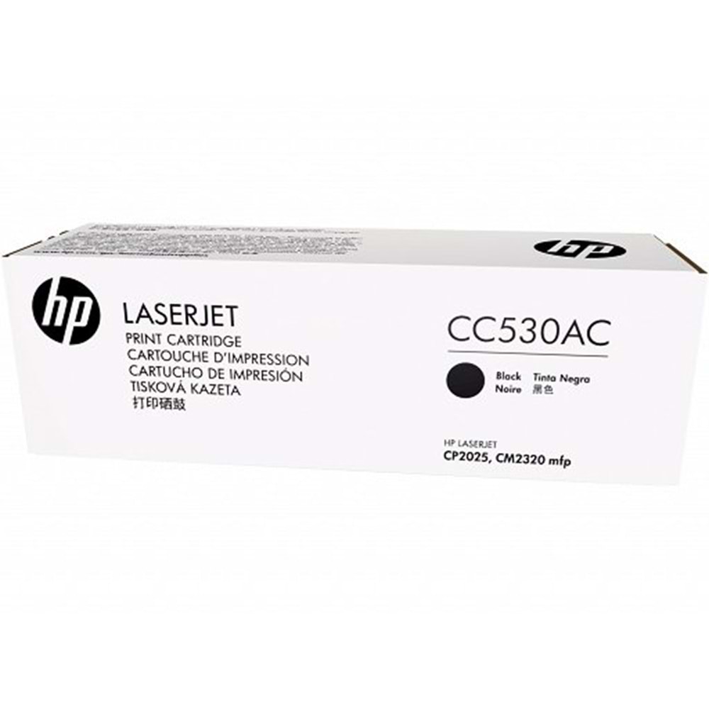 HP CC530AC (304A) CP2025/CM2320 SİYAH TONER ORJİNAL 3.500 SAYFA