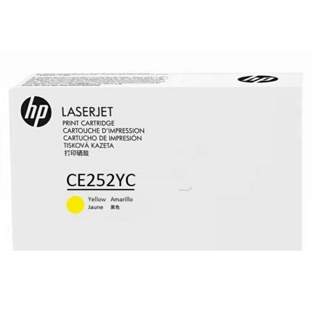 HP CE252YC (504A) CP3525/CM3530 SARI TONER ORJİNAL 7.000 SAYFA