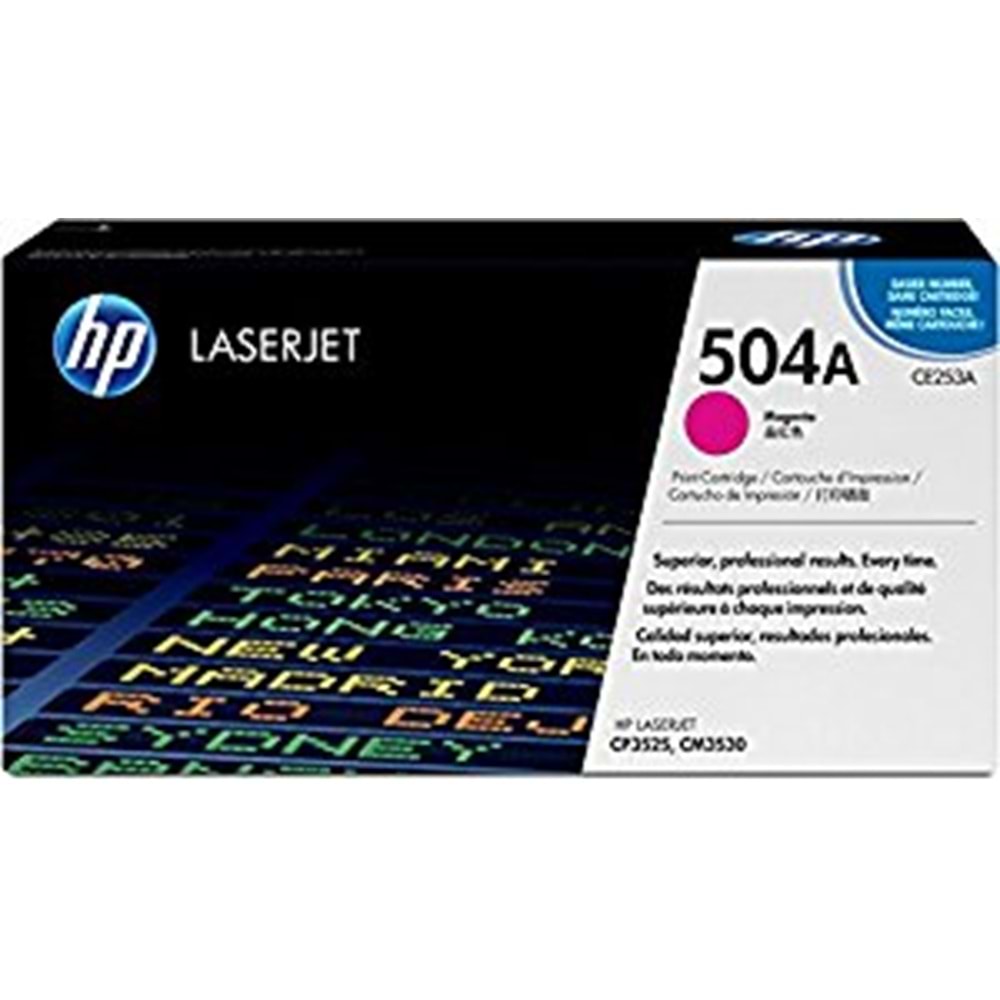 HP CE253A (504A) CP3525/CM3530 KIRMIZI TONER ORJİNAL 7.000 SAYFA