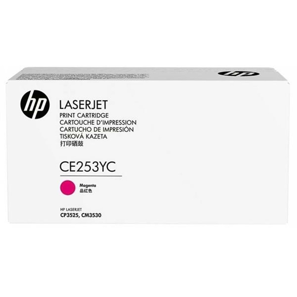 HP CE253YC (504A) CP3525/CM3530 KIRMIZI TONER ORJİNAL 7.000 SAYFA