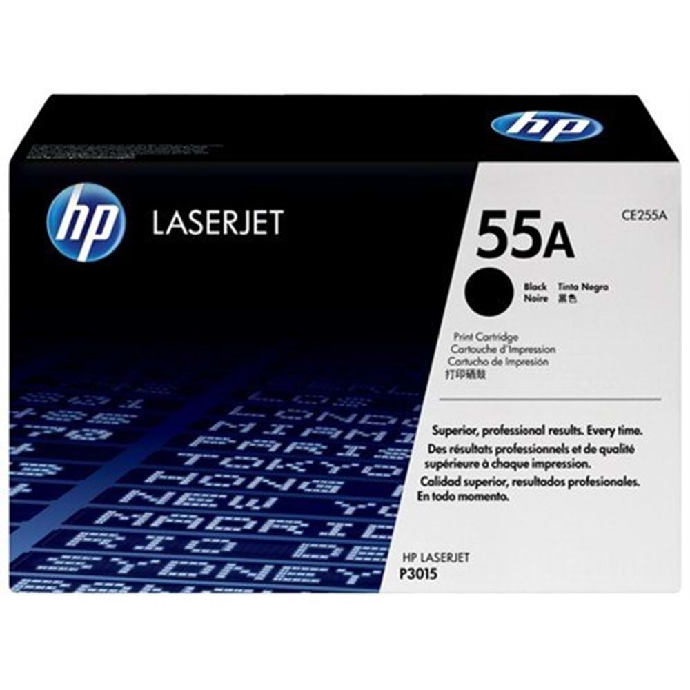 HP CE255A (55A) P3015D/500/525 LASER YAZICI TONERİ ORJİNAL 6.000 SAYFA