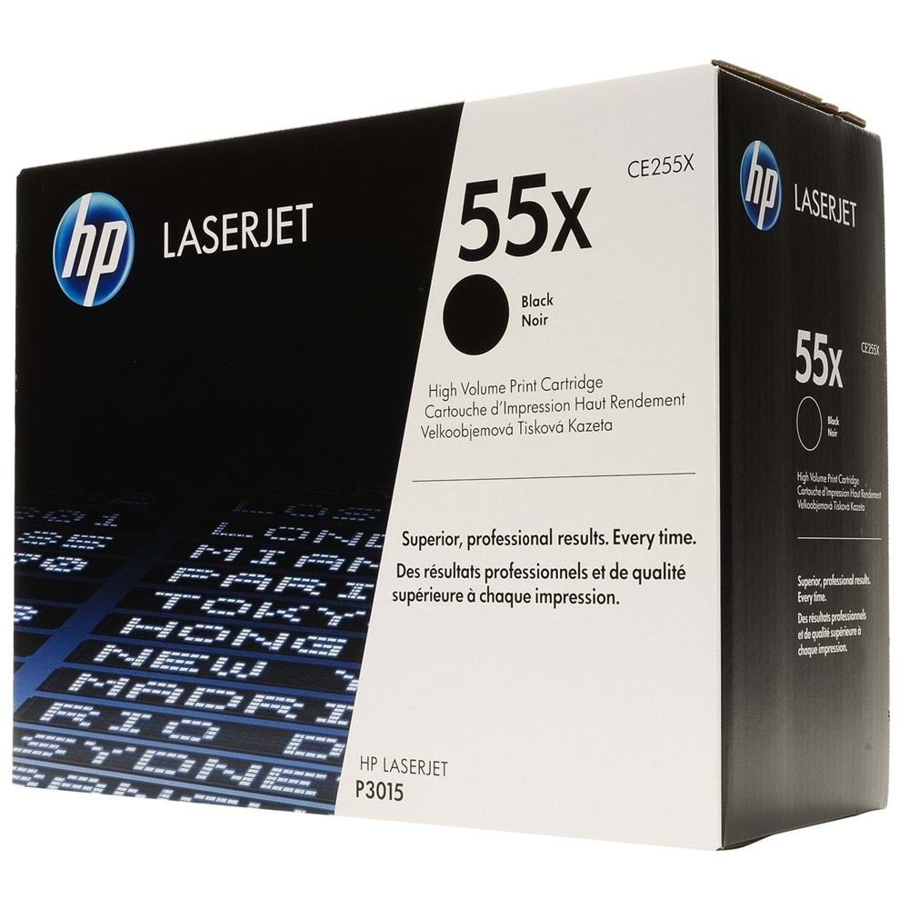 HP CE255X (55X) P3015D/500/525/521 SİYAH TONER ORJİNAL 12.000 SAYFA