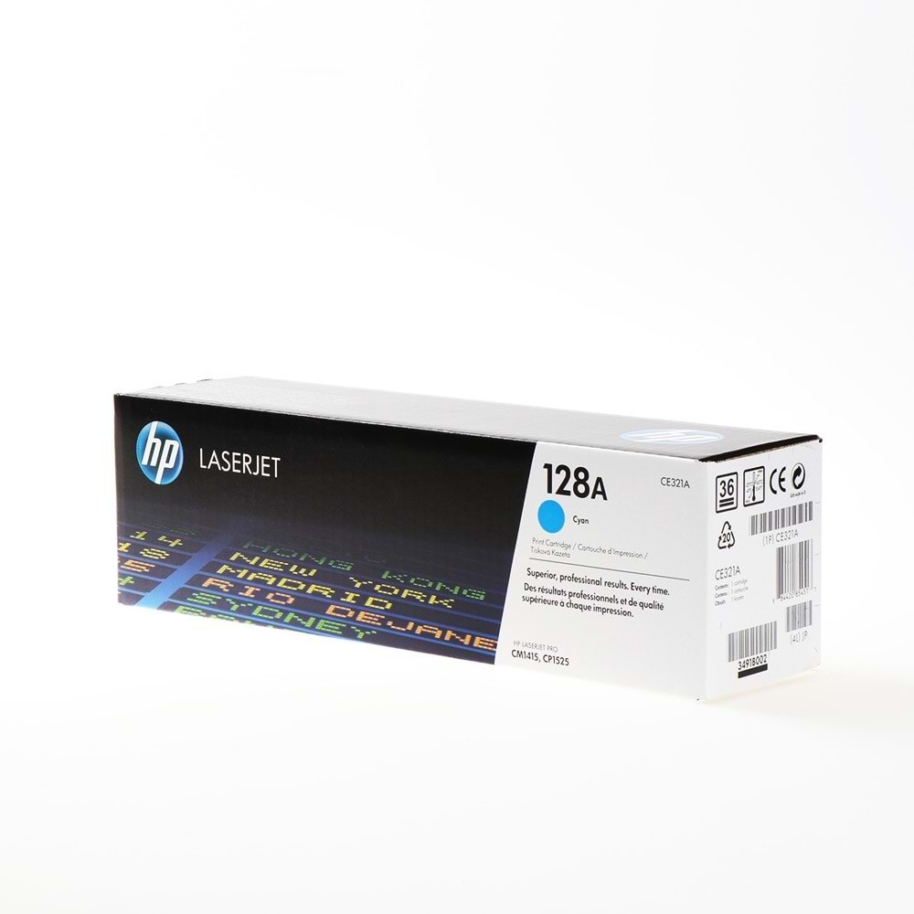 HP (128A) CE321A COLOR LASERJET CM1415/CP1525 MAVİ TONER ORJİNAL 1.300 SAYFA