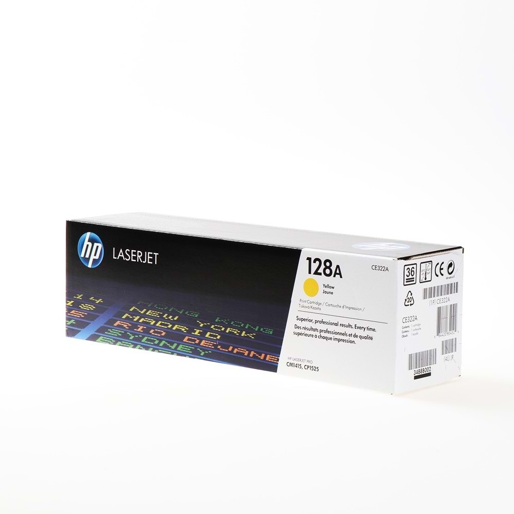 HP (128A) CE322A COLOR LASERJET CM1415/CP1525 SARI TONER ORJİNAL 1.300 SAYFA