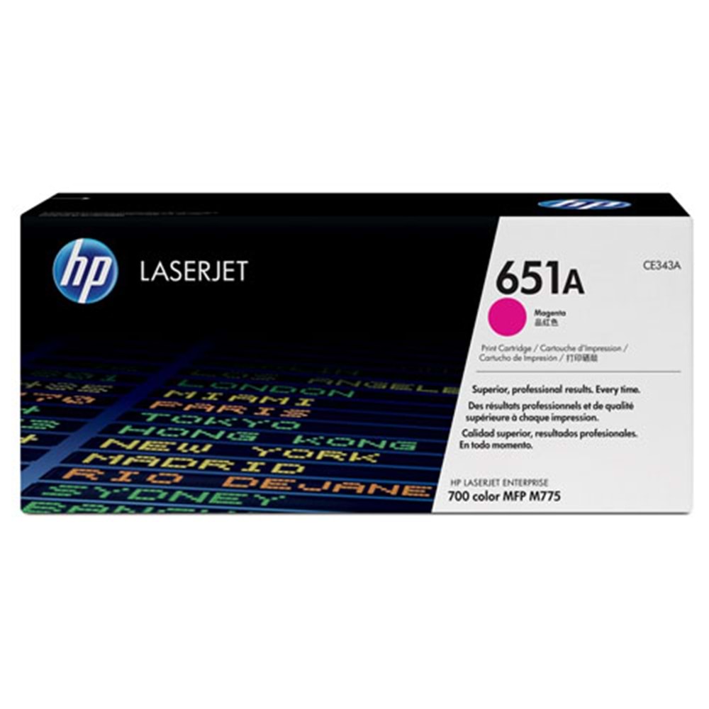 HP CE343A (651A) M775 KIRMIZI TONER ORJİNAL 16.000 SAYFA