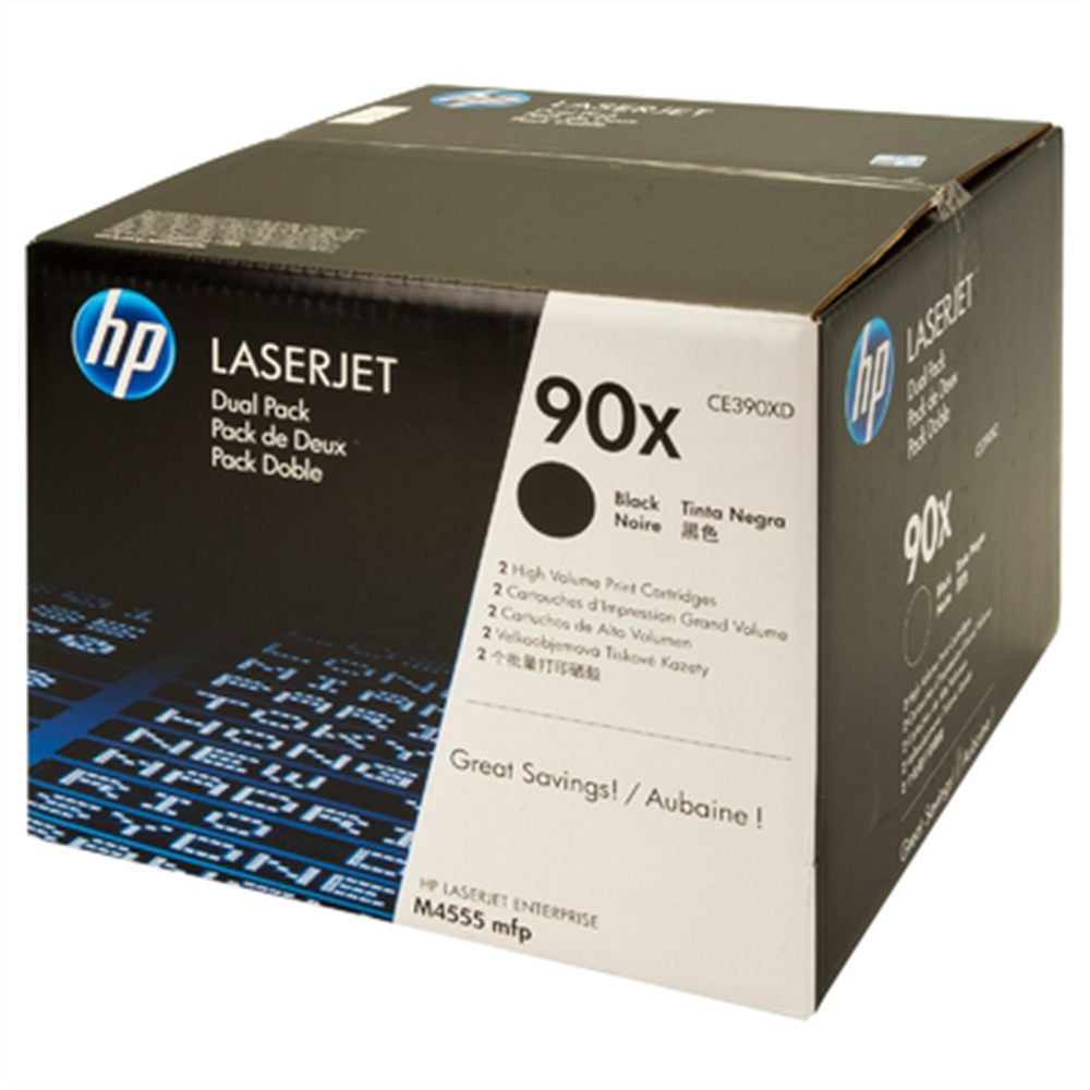 HP CE390XD (90X) M4555/M602/M602 2 Lİ PAKET SİYAH TONER ORJ 24K