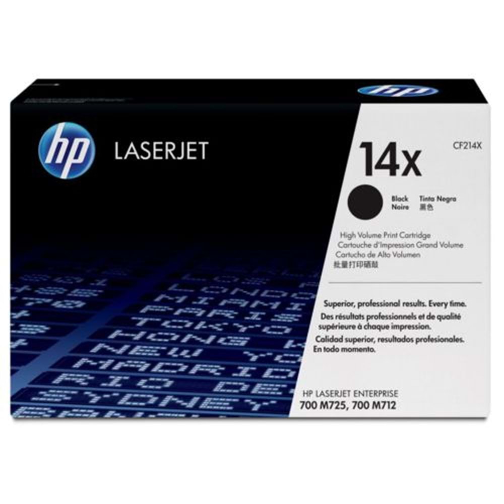 HP CF214X (14A) M712/725 TONER ORJİNAL 17.000 SAYFA