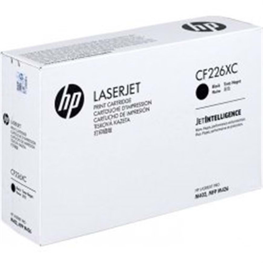 HP CF226XC (26X) M402/426 SİYAH TONER ORJİNAL 9.000 SAYFA