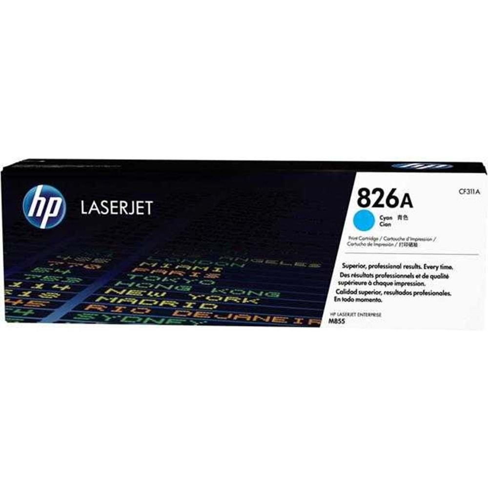 HP CF311A (826A) M855 MAVİ TONER ORJİNAL 31.000 SAYFA