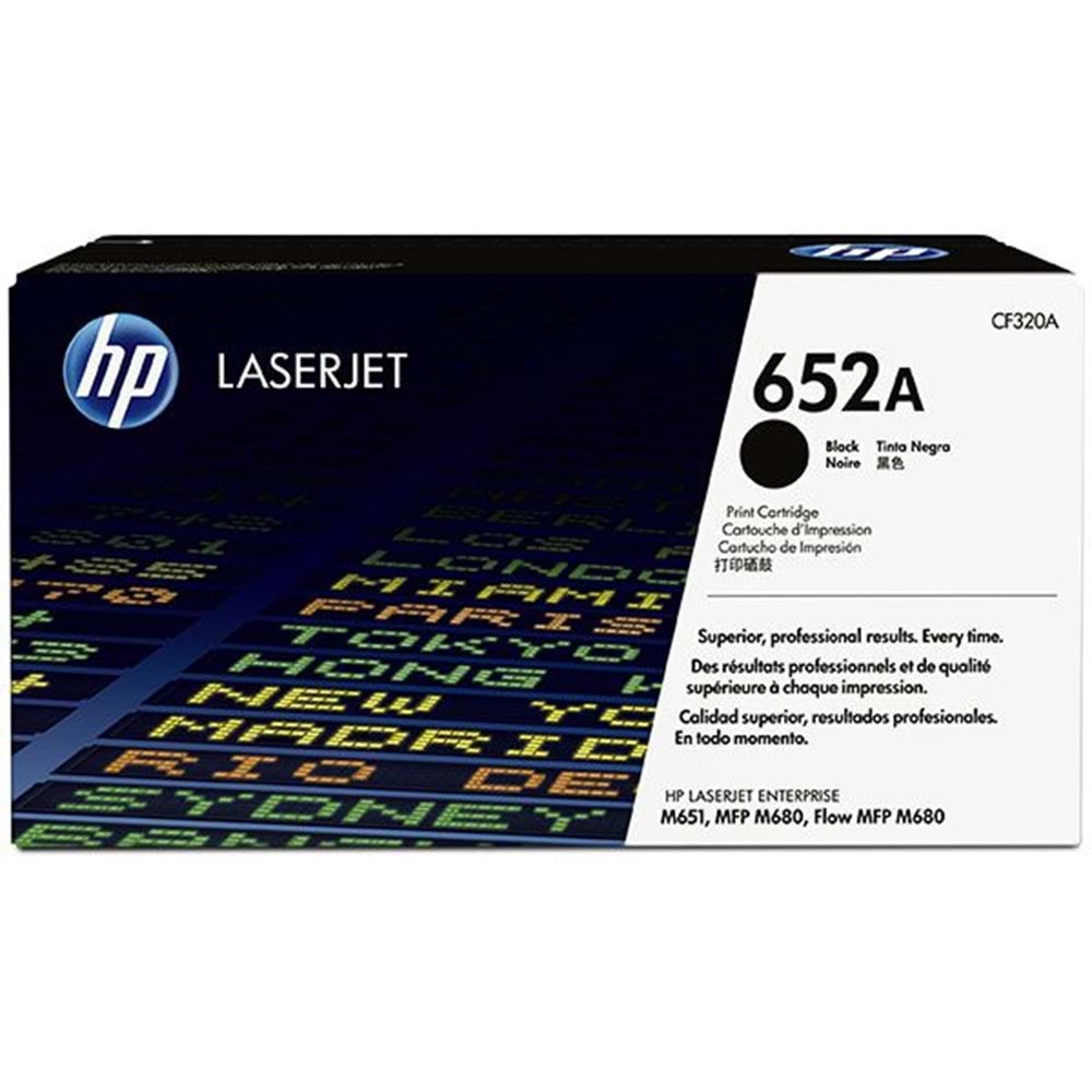HP CF320A (652A) M651/M680 SİYAH TONER ORJİNAL 11.000 SAYFA