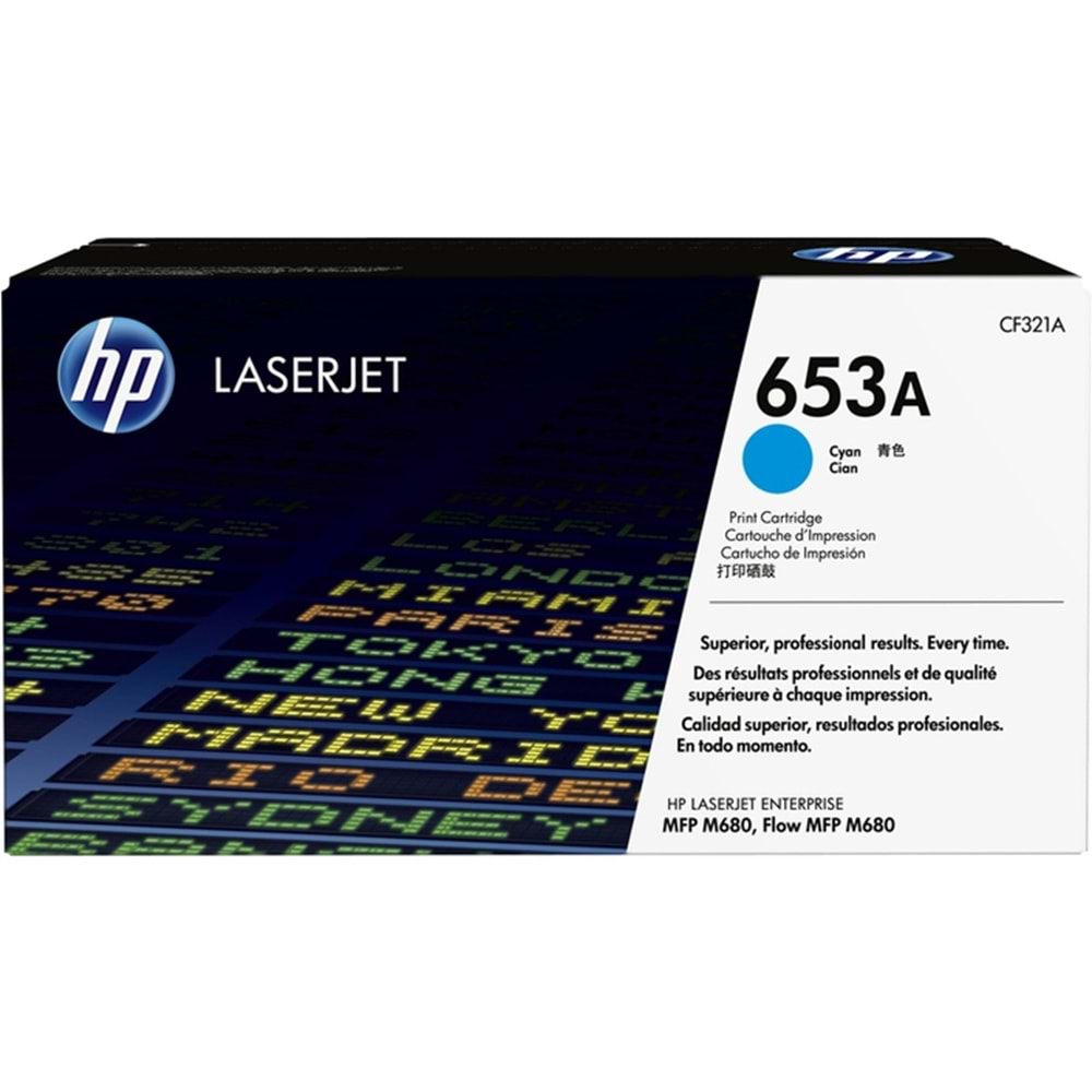 HP CF321A (653A) M680 MAVİ TONER ORJİNAL 16.000 SAYFA