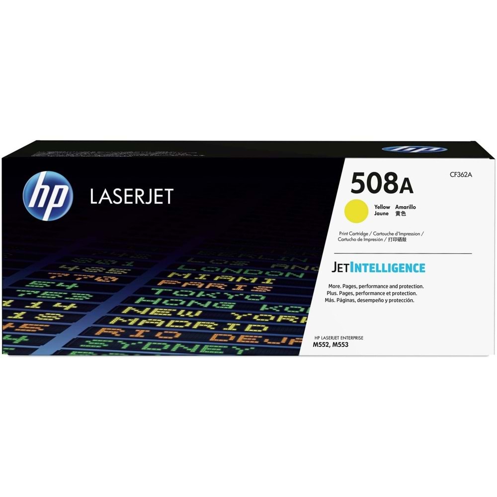 HP CF362A (508A) M552/553/577 SARI TONER ORJİNAL 5.000 SAYFA