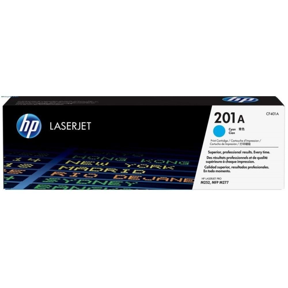 HP CF401A (201A) PRO M274/252/277 MAVİ TONER ORJİNAL 1.400 SAYFA