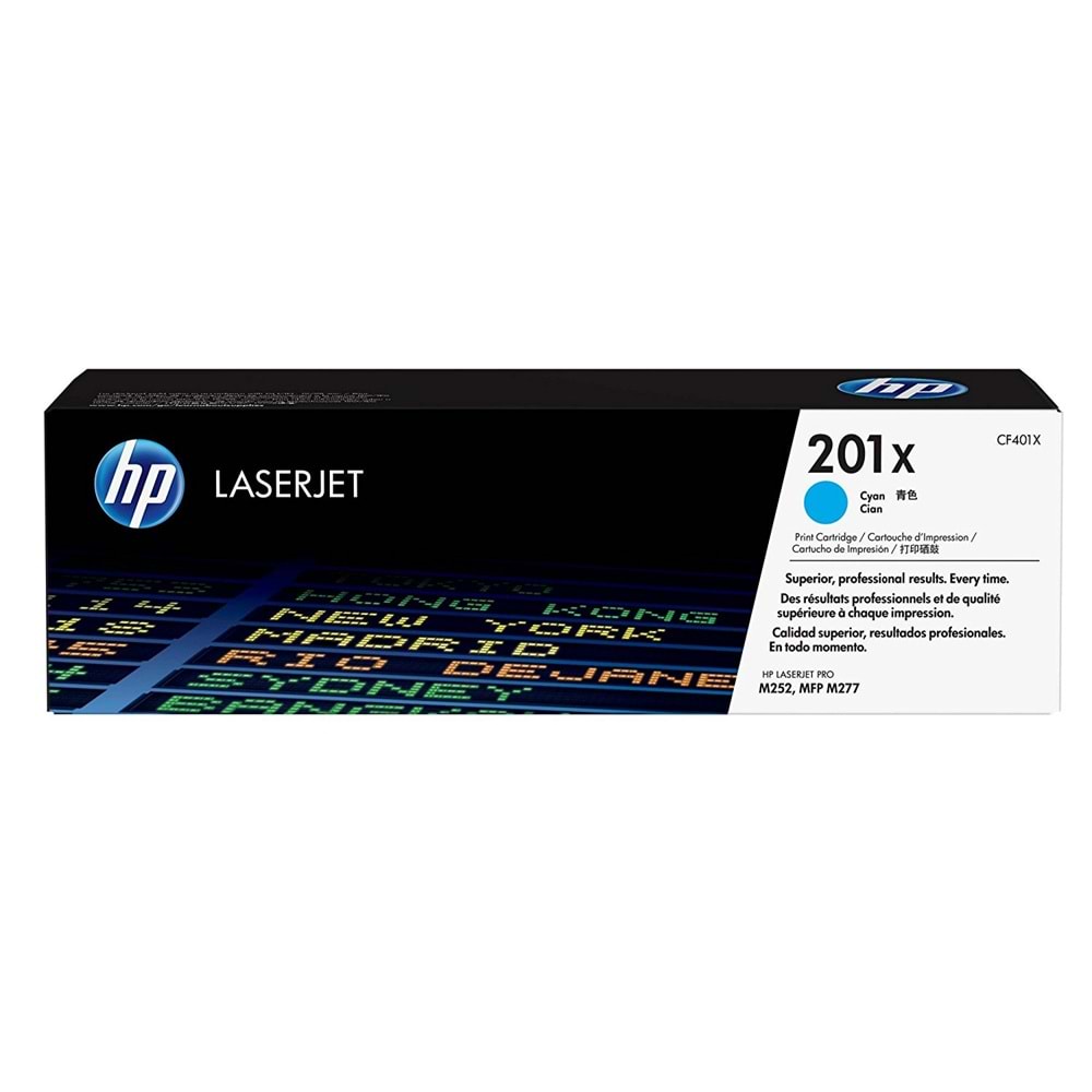 HP CF401X (201X) M252/274/277 MAVİ TONER ORJİNAL 2.300 SAYFA