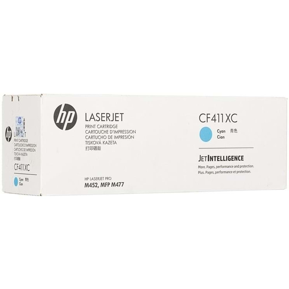 HP CF411XC (410X) M452/477 MAVİ TONER ORJİNAL 5.000 SAYFA