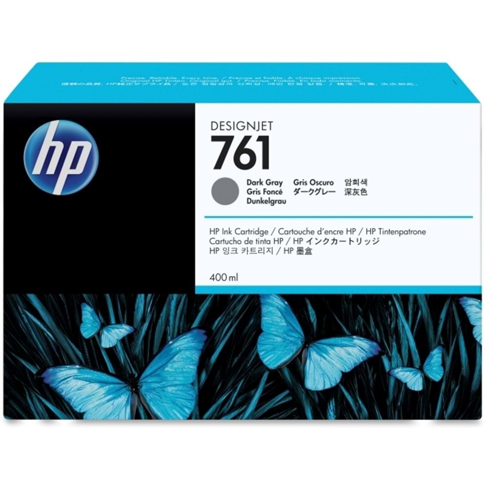 HP CM996A (761) T7100/T7200 KOYU GRI KARTUŞ ORJİNAL 400 ML.