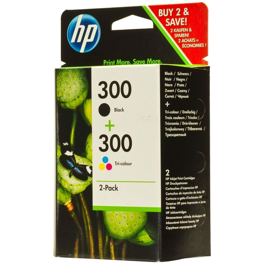 HP CN637E (300) SİYAH VE RENKLİ KARTUŞ SETİ ORJİNAL